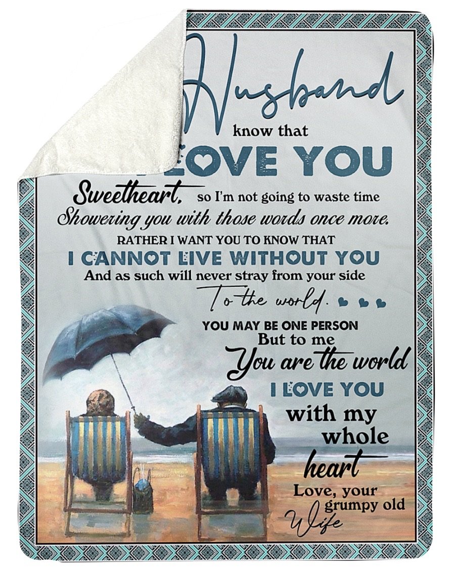 Fleece Blanket - To My Husband Fleece Blanket-A Loves Gift