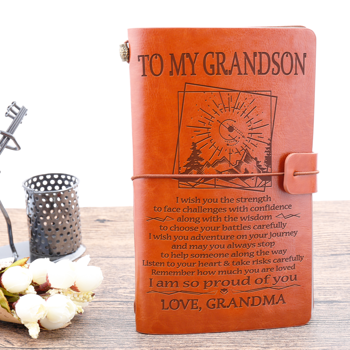 To My Grandson - Vintage Journal Notebook-A Loves Gift
