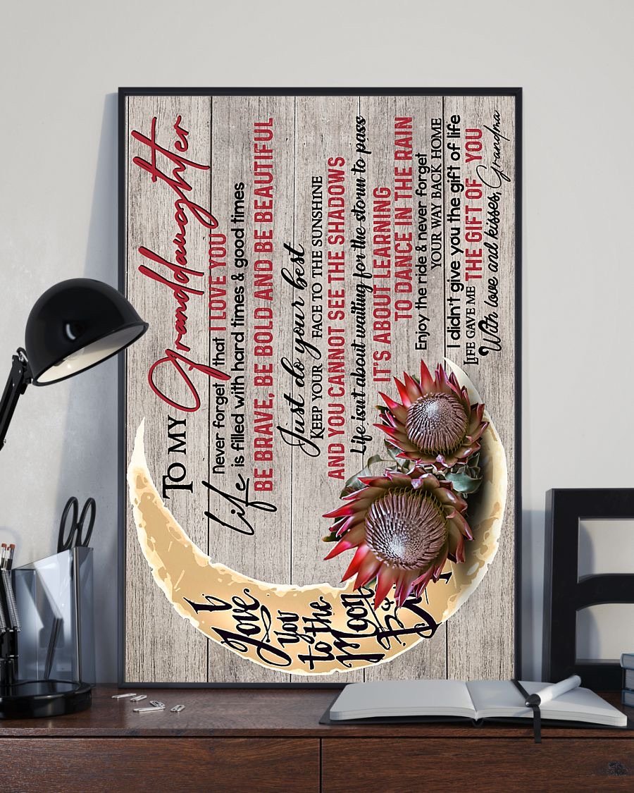 To My Granddaughter Poster-A Loves Gift