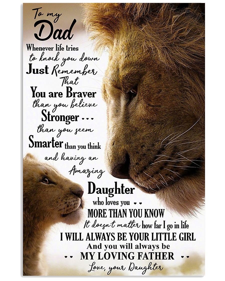 To My Dad Poster-A Loves Gift