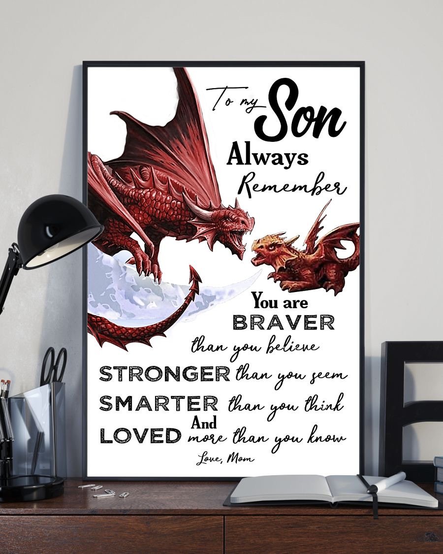 To My Son Poster - Great Gifts For Your Son-A Loves Gift