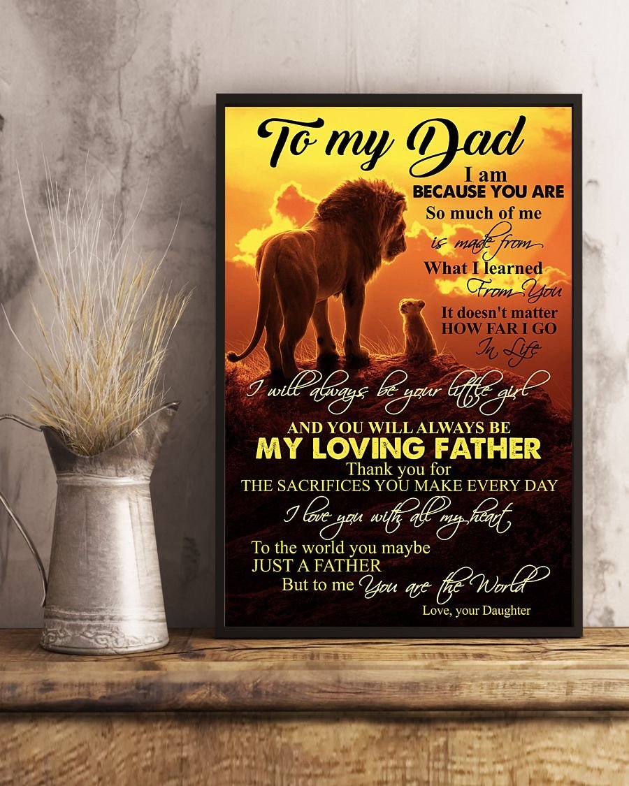 To My Dad Poster-A Loves Gift