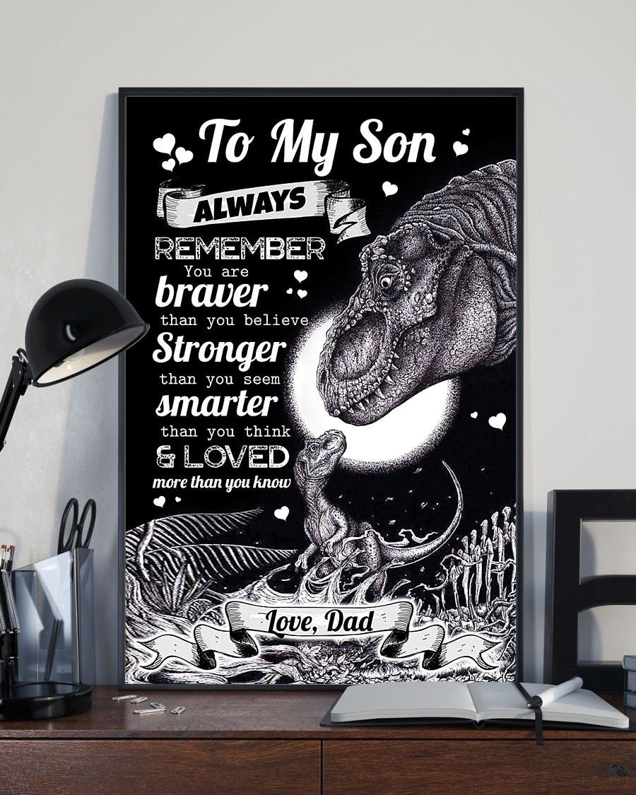 To My Son Poster - Great Gifts For Your Son-A Loves Gift