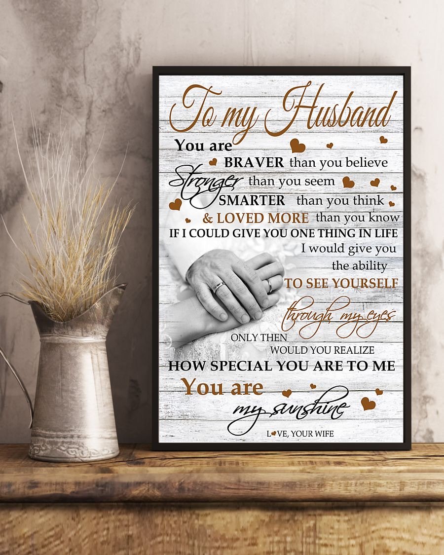 Perfect Gifts For Husband - To My Husband Poster-A Loves Gift