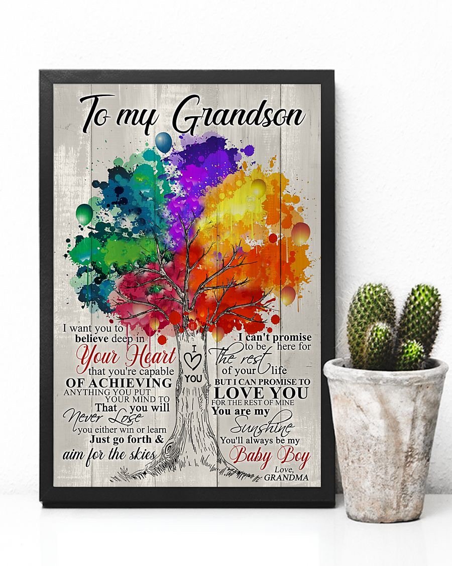 To My Grandson Poster-A Loves Gift