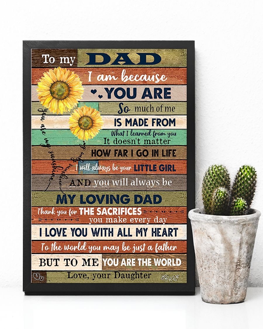 To My Dad Poster-A Loves Gift