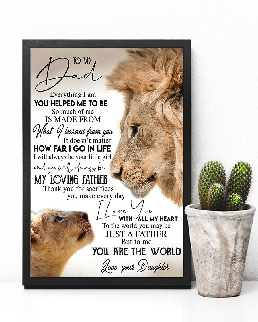To My Dad Poster-A Loves Gift