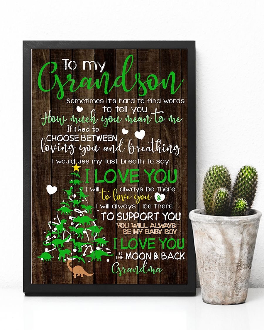 To My Grandson Poster-A Loves Gift