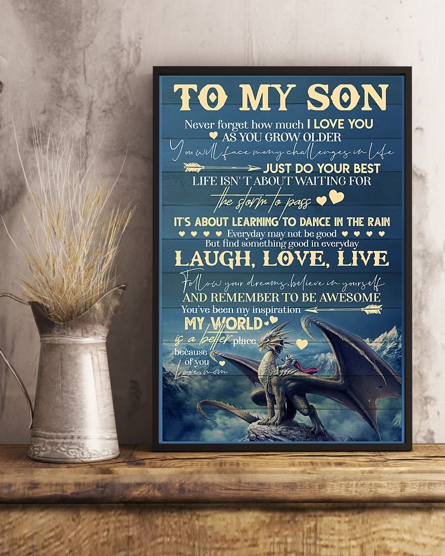 To My Son Poster - Great Gifts For Your Son-A Loves Gift