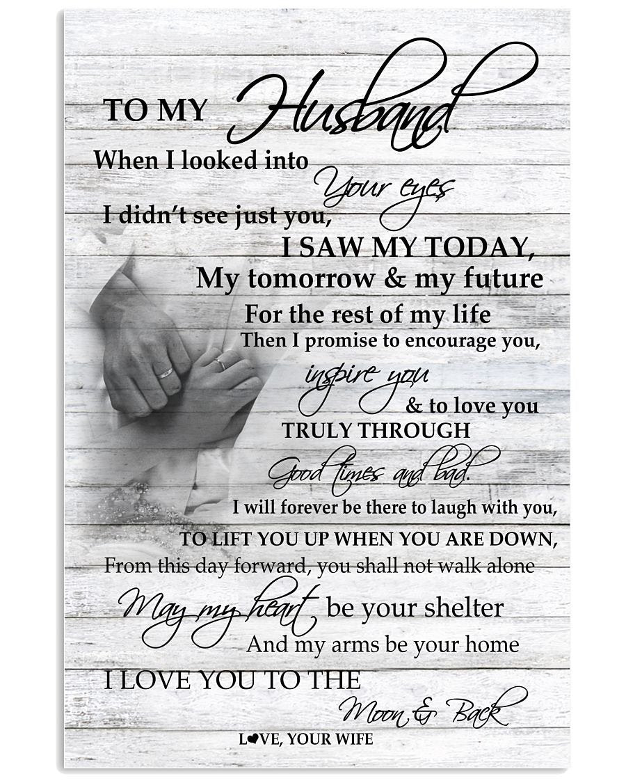Perfect Gifts For Husband - To My Husband Poster-A Loves Gift
