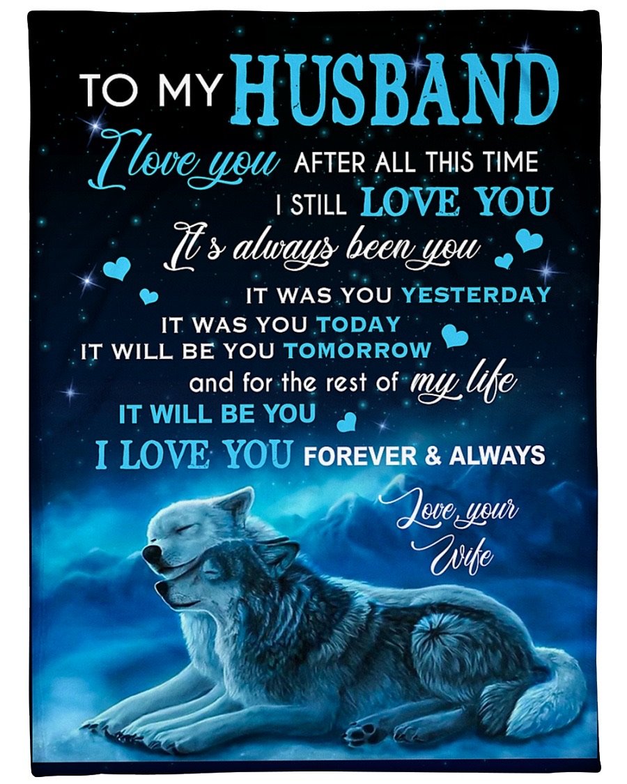 Fleece Blanket - To My Husband Fleece Blanket-A Loves Gift