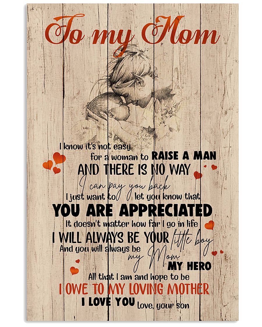 To My Mom Poster-A Loves Gift