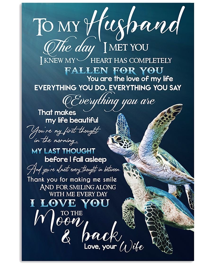 Perfect Gifts For Husband - To My Husband Poster-A Loves Gift