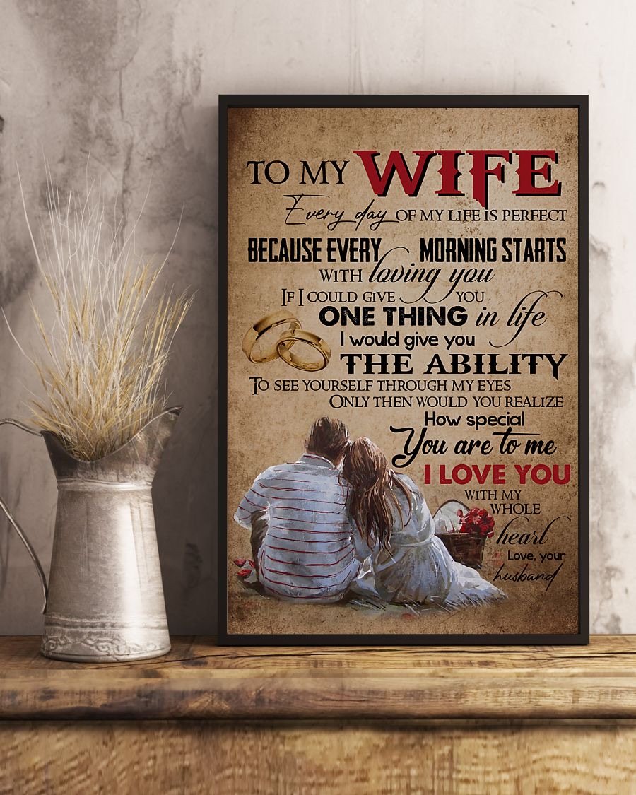 Perfect Gifts For Wife - To My Wife  Poster-A Loves Gift