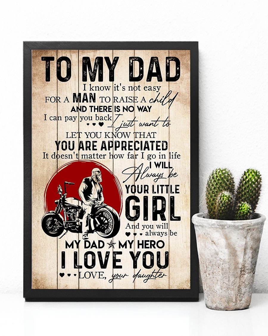 To My Dad Poster-A Loves Gift