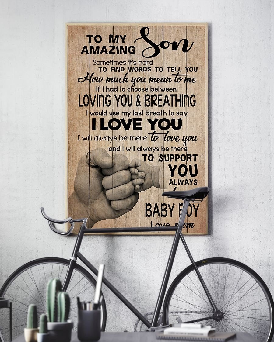 To My Son Poster - Great Gifts For Your Son-A Loves Gift
