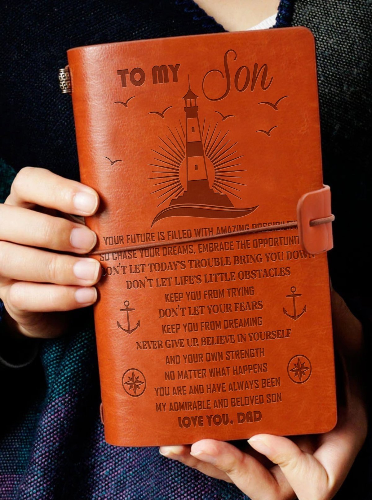 To My Son - Vintage Journal Notebook-A Loves Gift