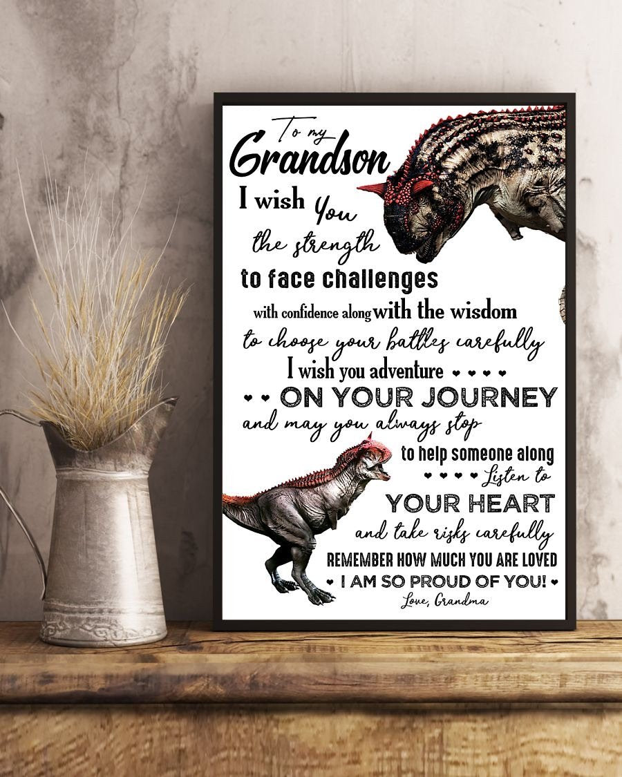 To My Grandson Poster-A Loves Gift