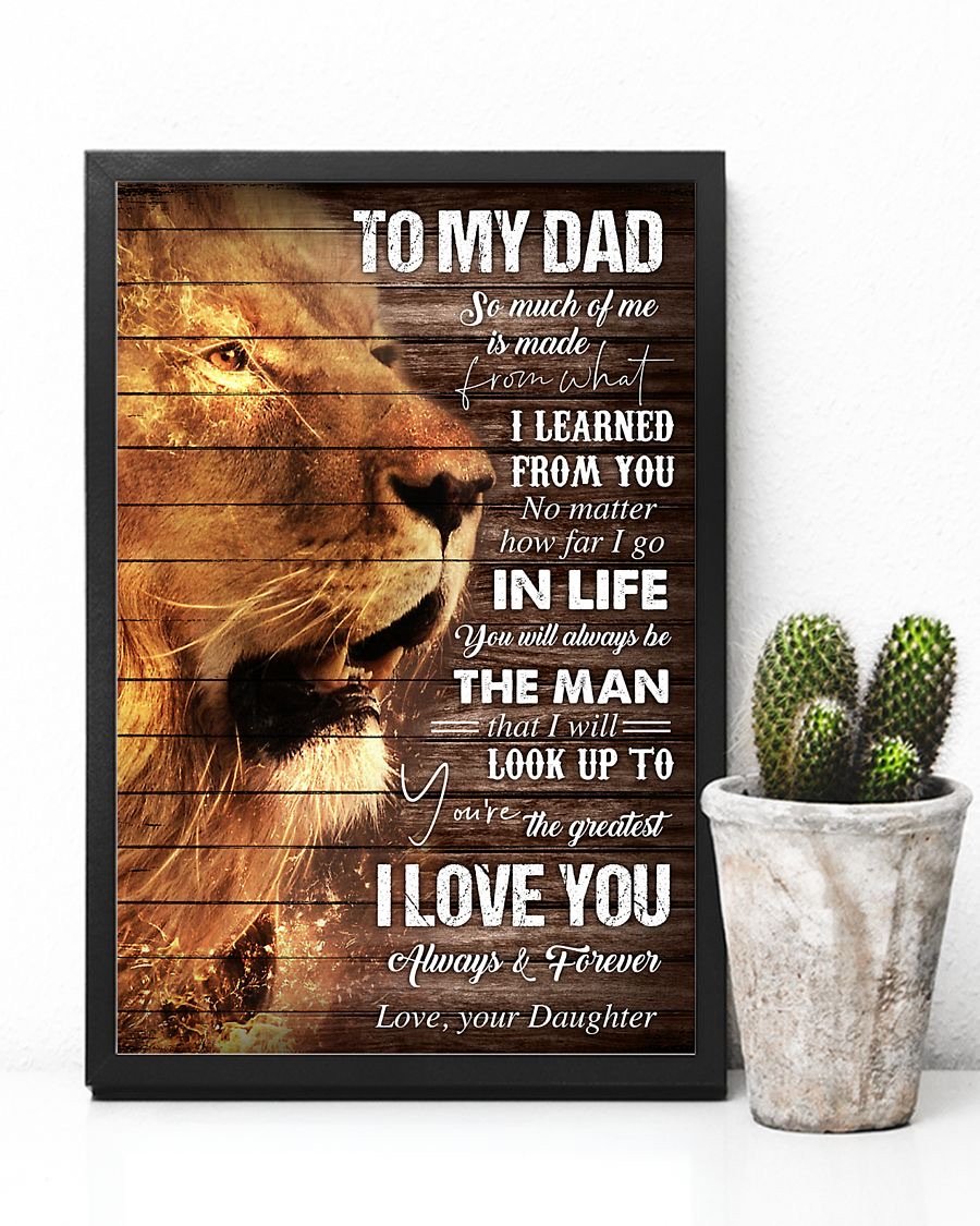 To My Dad Poster-A Loves Gift