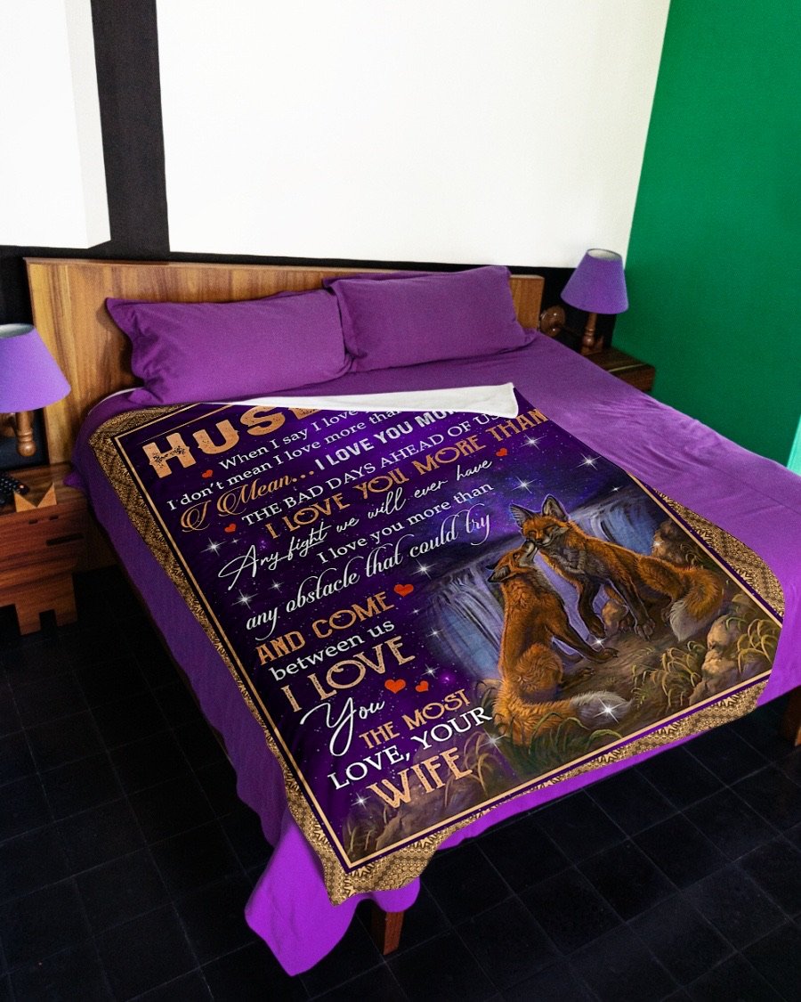 Fleece Blanket - To My Husband Fleece Blanket-A Loves Gift