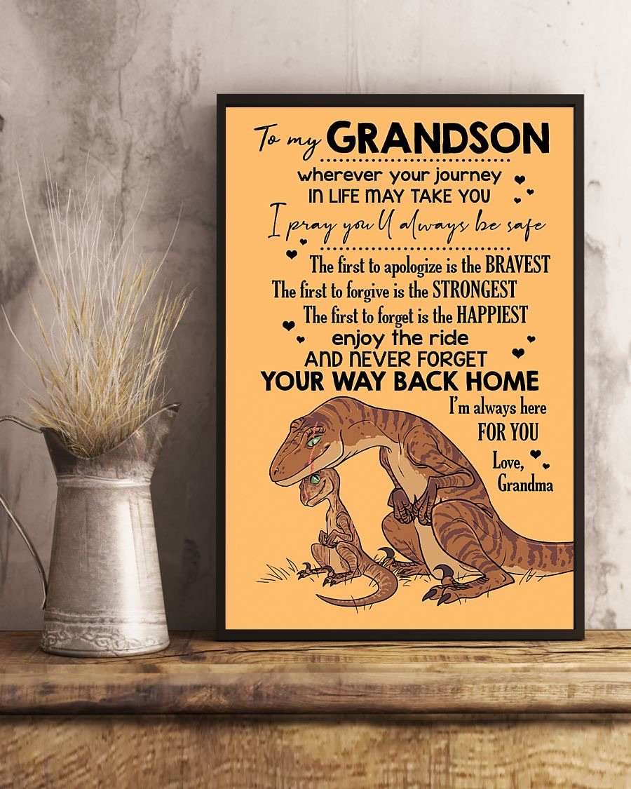 To My Grandson Poster-A Loves Gift