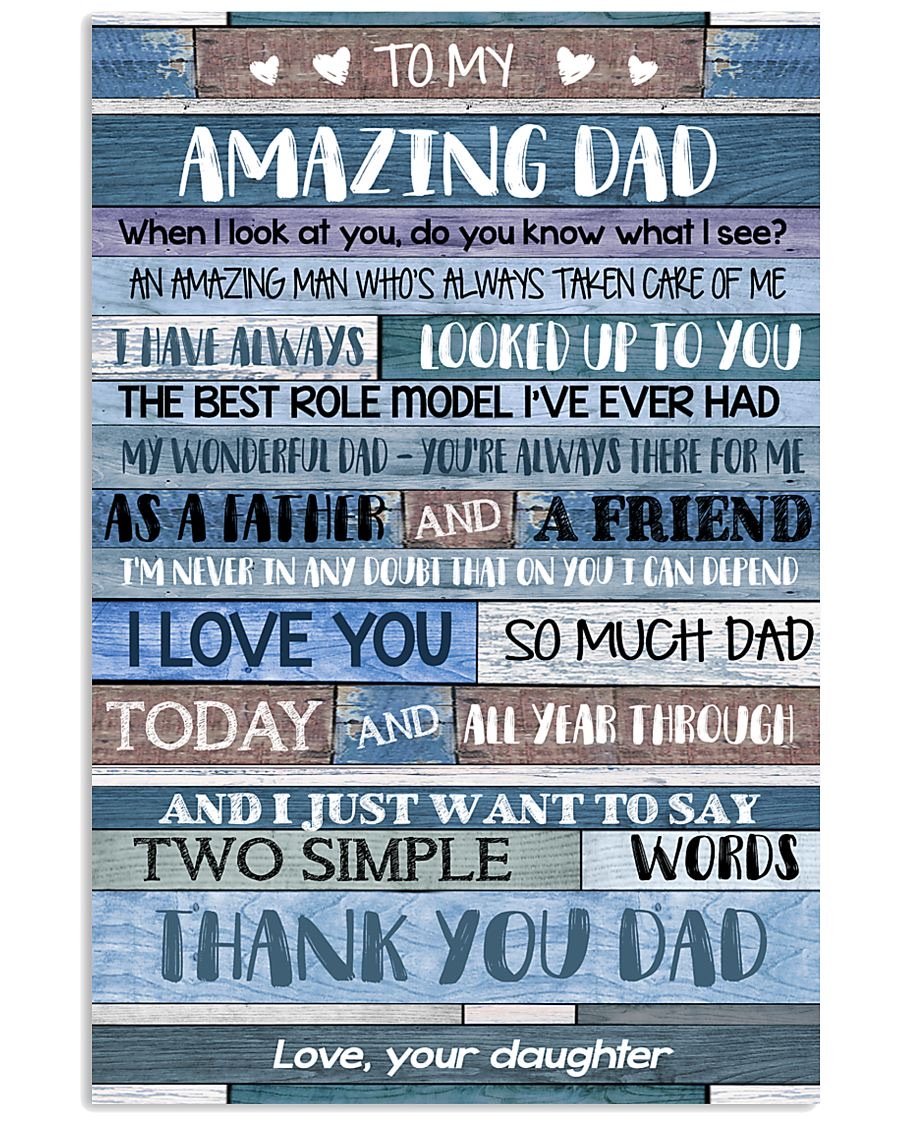 To My Dad Poster-A Loves Gift