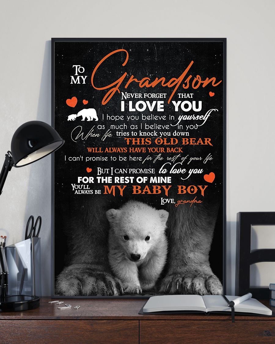 To My Grandson Poster-A Loves Gift
