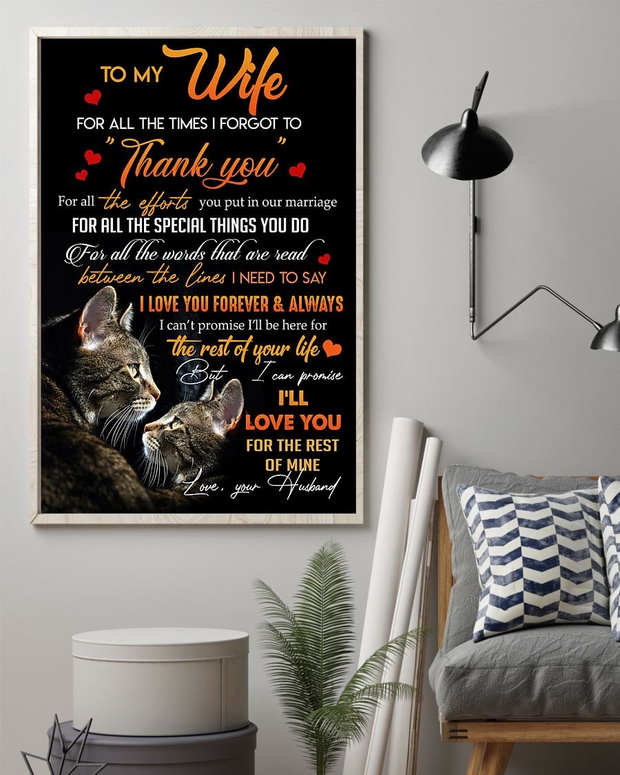 Perfect Gifts For Wife - To My Wife  Poster-A Loves Gift