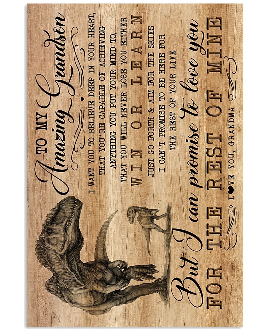 To My Grandson Poster-A Loves Gift