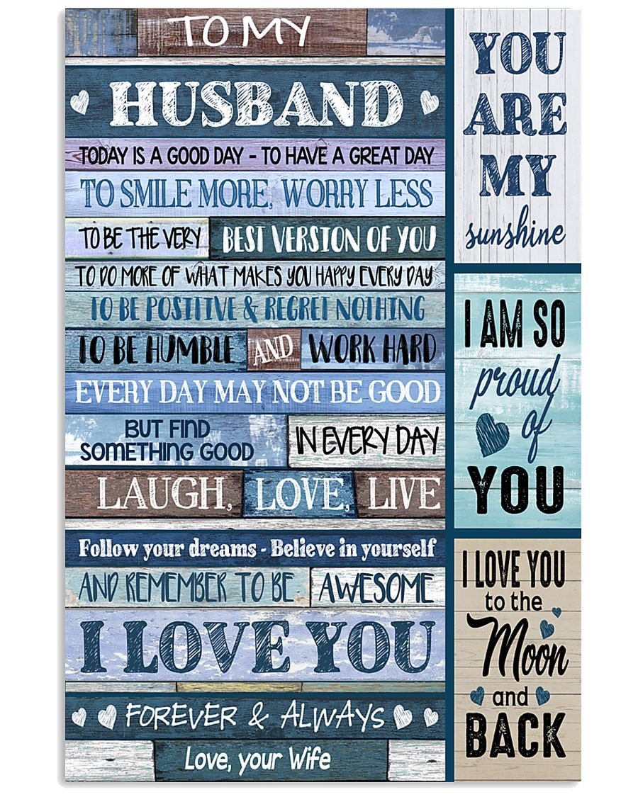 Perfect Gifts For Husband - To My Husband Poster-A Loves Gift