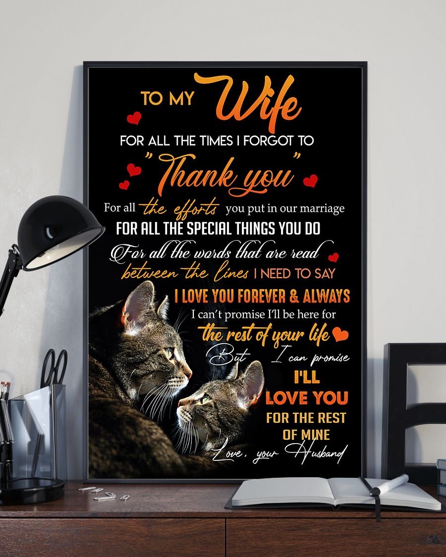 Perfect Gifts For Wife - To My Wife  Poster-A Loves Gift
