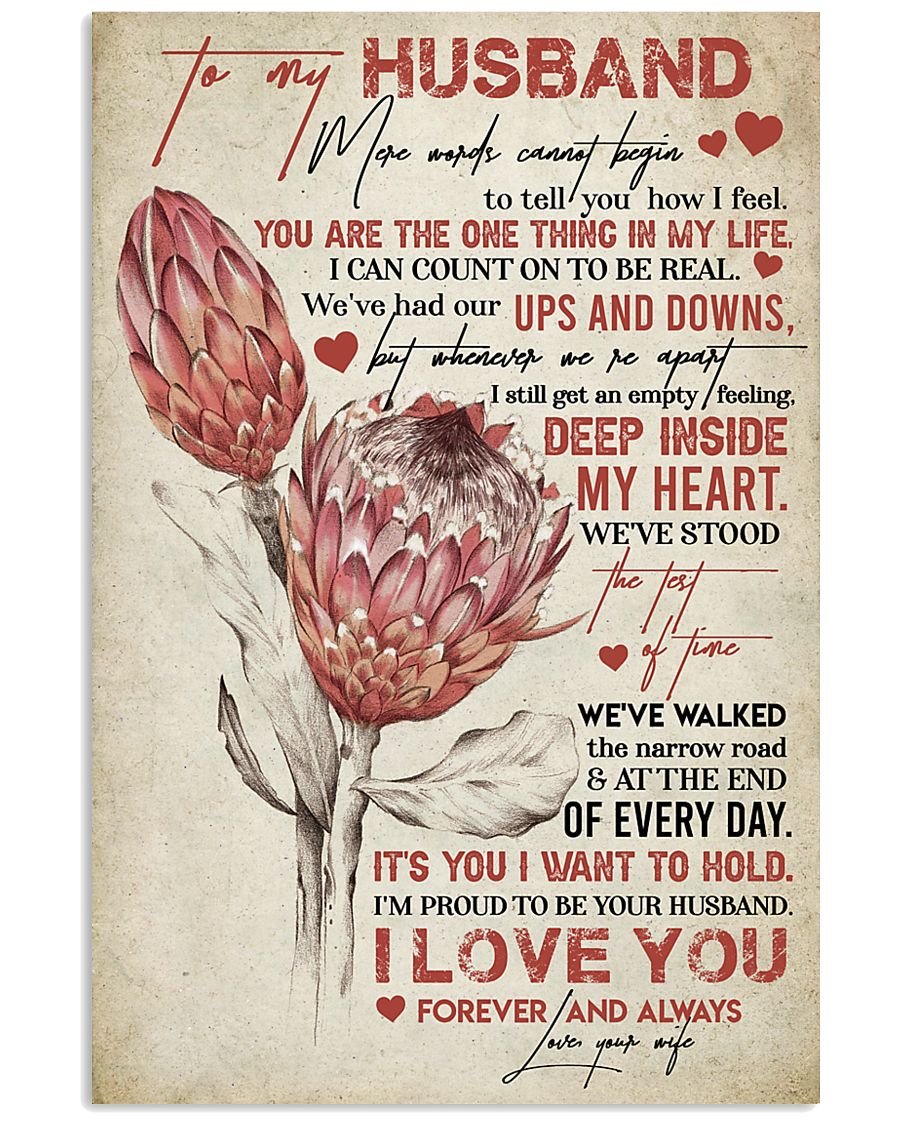 Perfect Gifts For Husband - To My Husband Poster-A Loves Gift