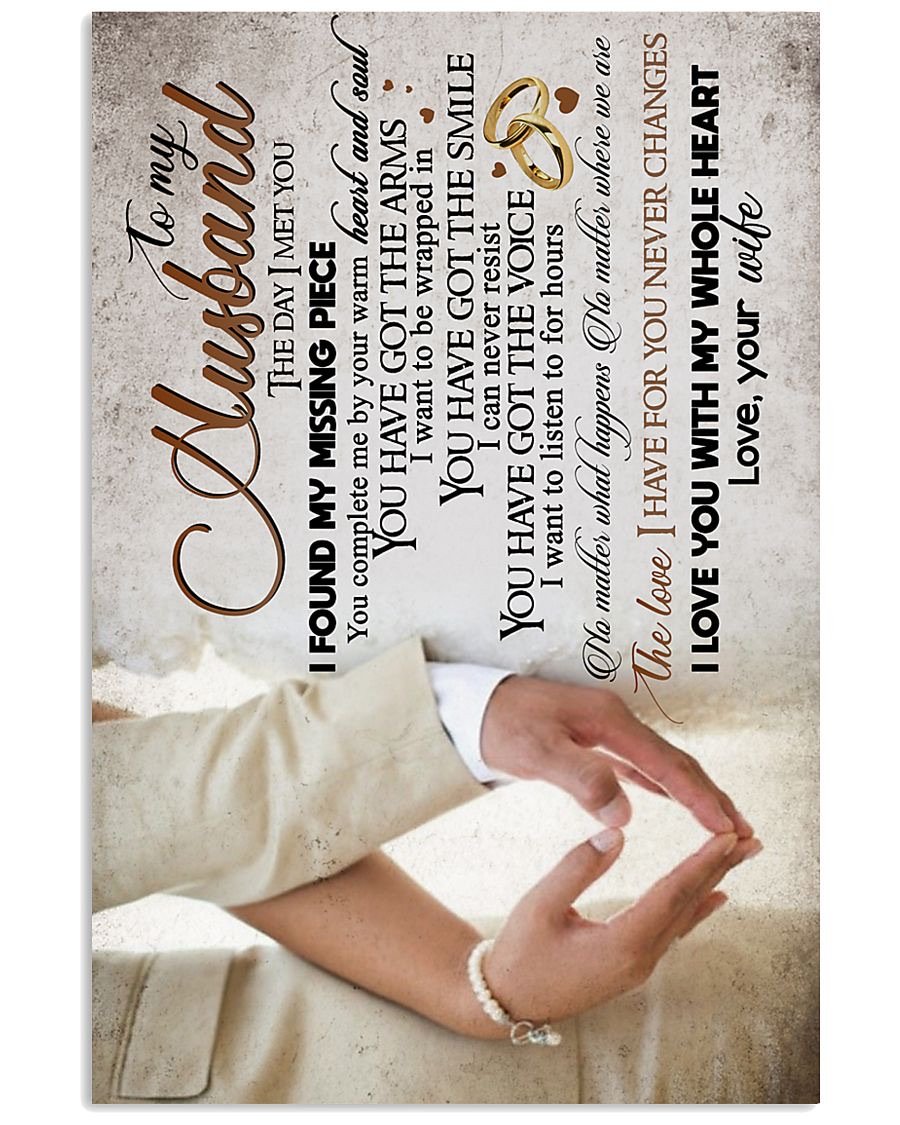 Perfect Gifts For Husband - To My Husband Poster-A Loves Gift
