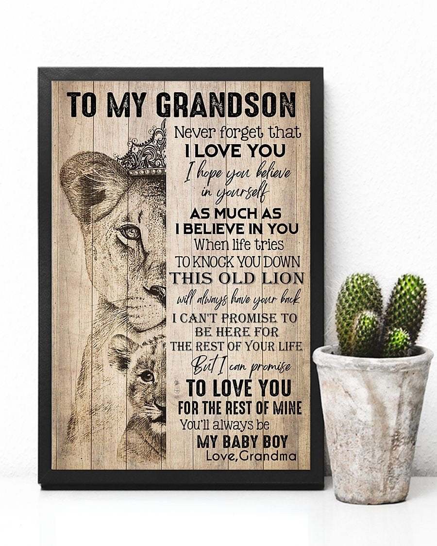 To My Grandson Poster-A Loves Gift