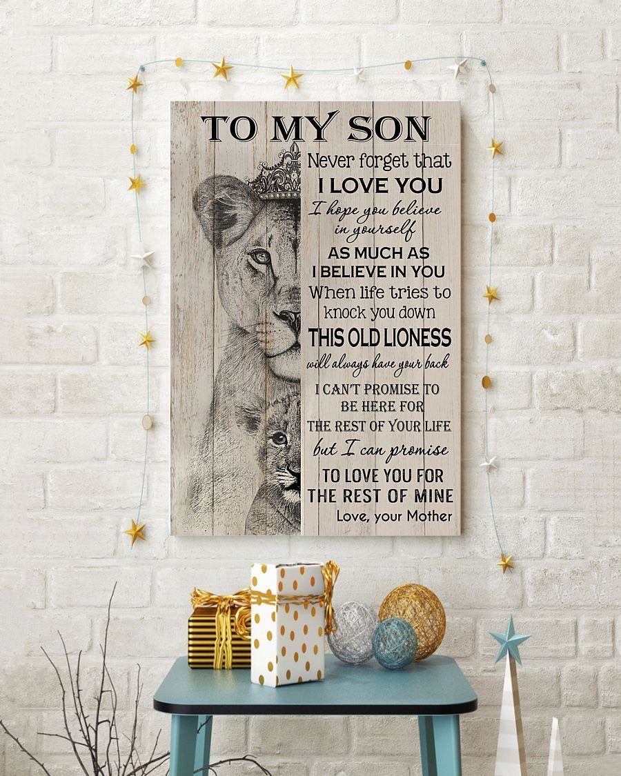 To My Son Poster - Great Gifts For Your Son-A Loves Gift