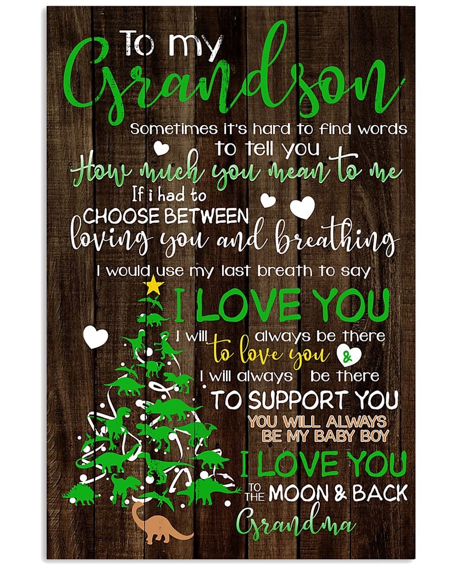 To My Grandson Poster-A Loves Gift