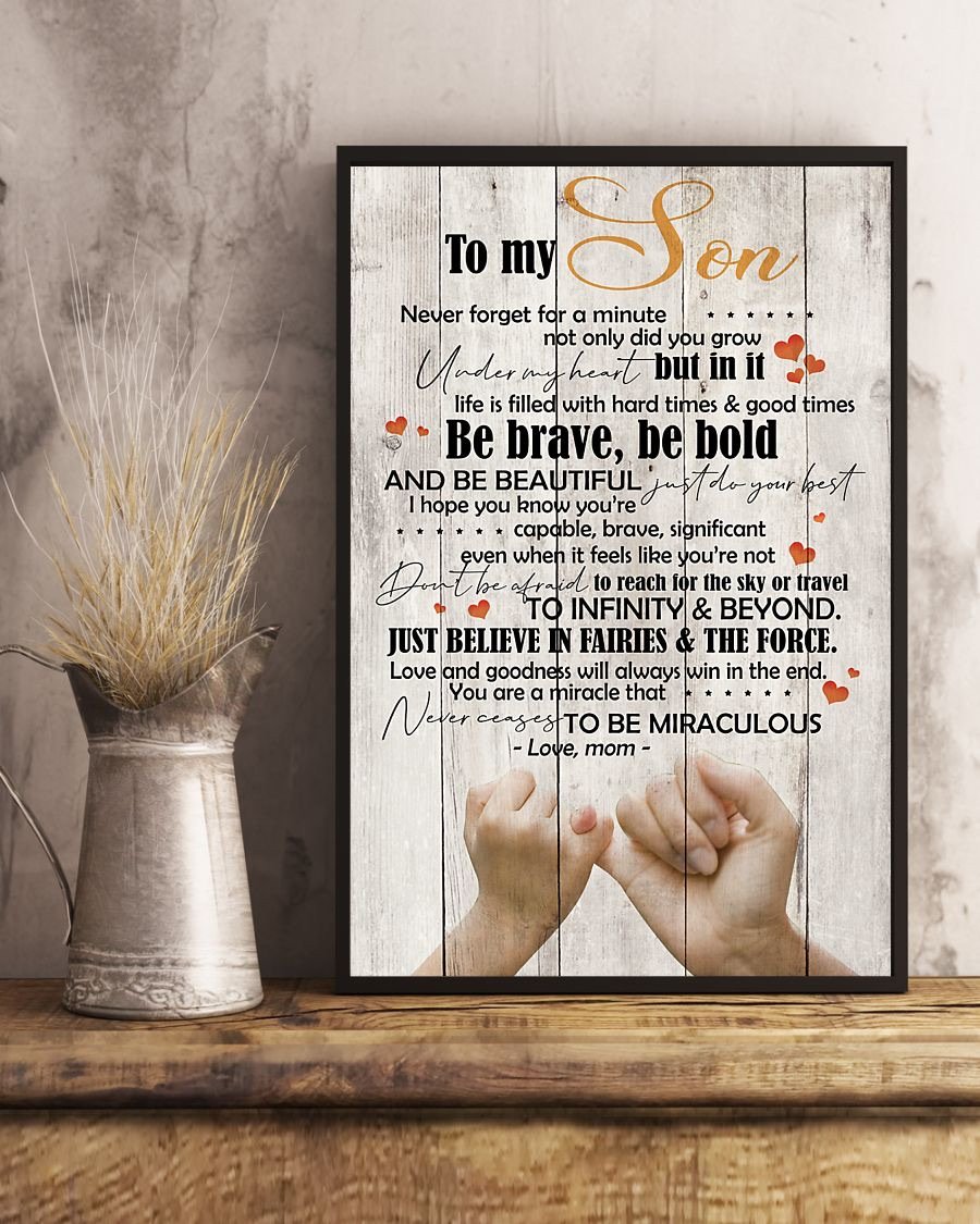 To My Son Poster - Great Gifts For Your Son-A Loves Gift