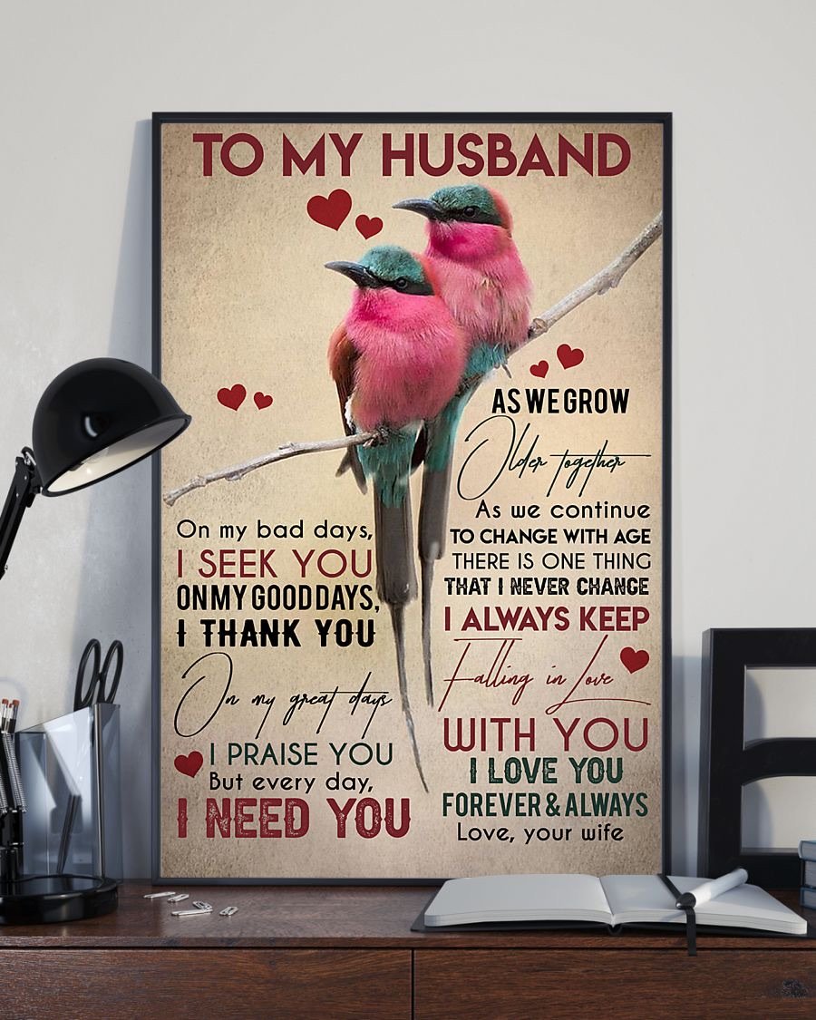 Perfect Gifts For Husband - To My Husband Poster-A Loves Gift