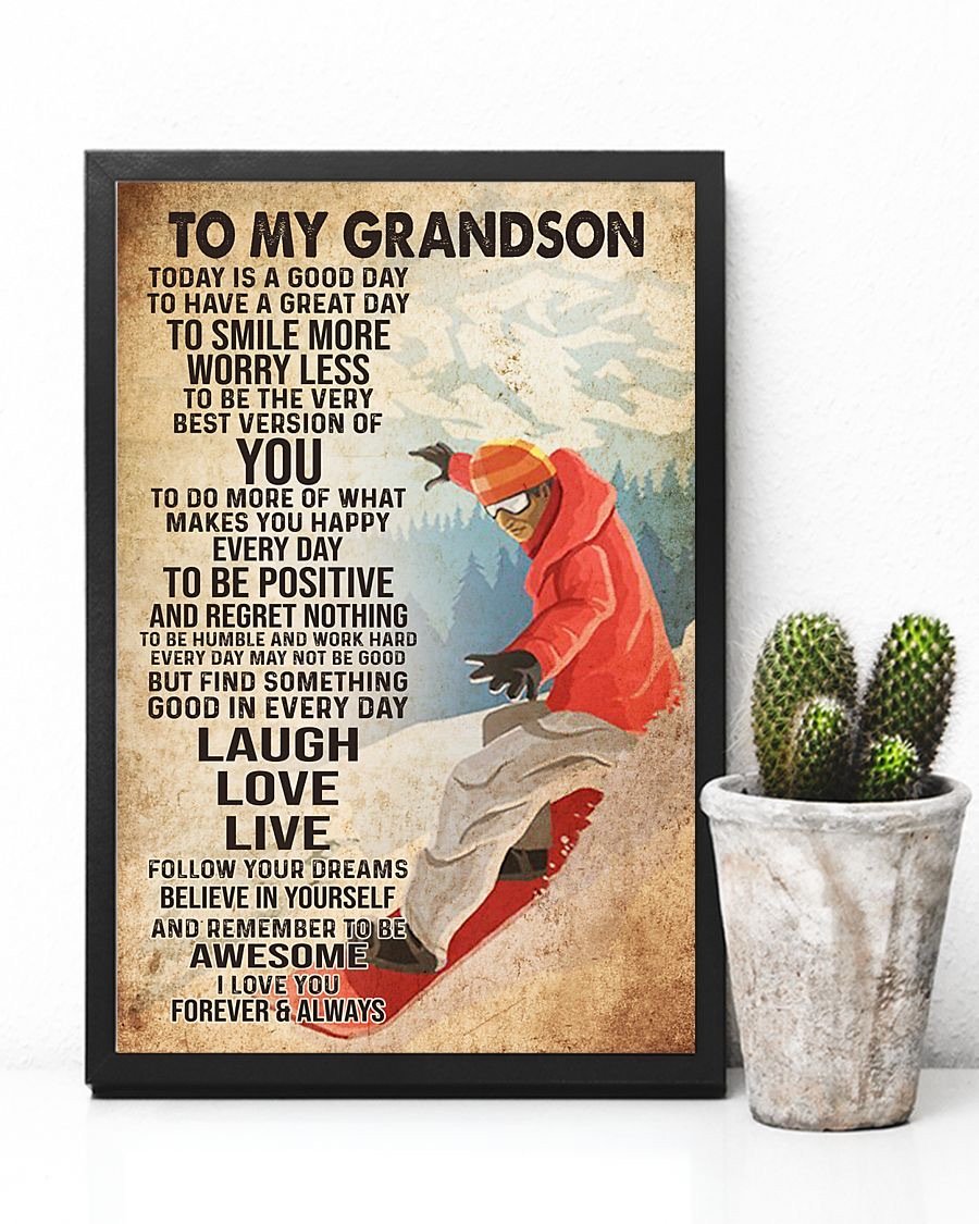 To My Grandson Poster-A Loves Gift