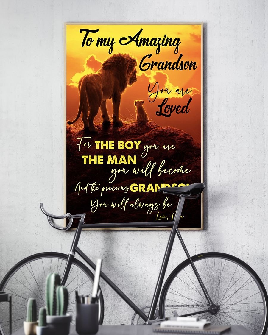 To My Grandson Poster-A Loves Gift