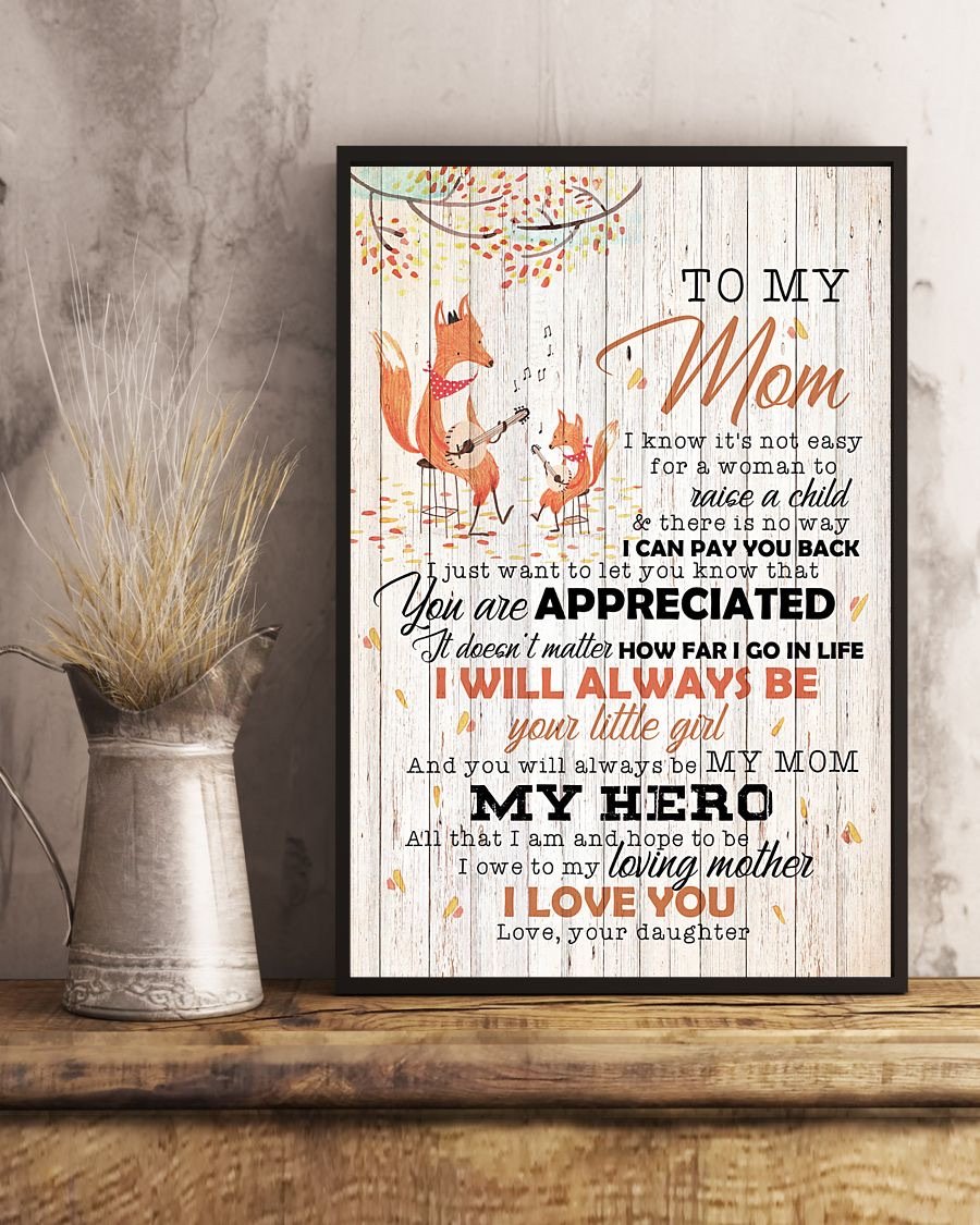 To My Mom Poster-A Loves Gift