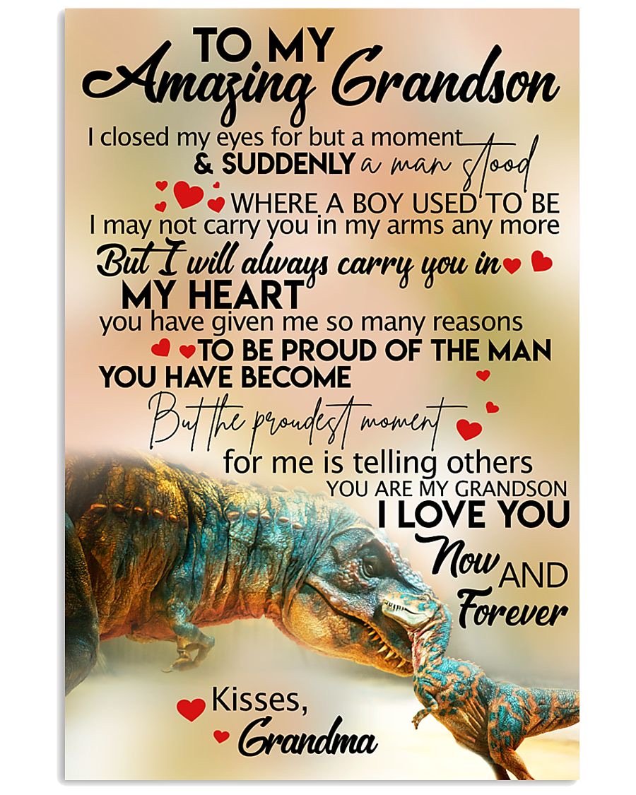 To My Grandson Poster-A Loves Gift