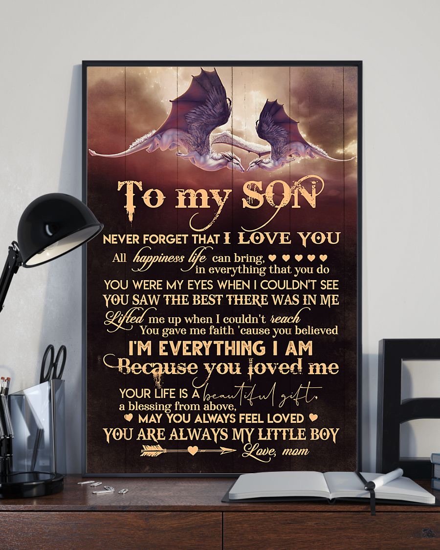 To My Son Poster - Great Gifts For Your Son-A Loves Gift