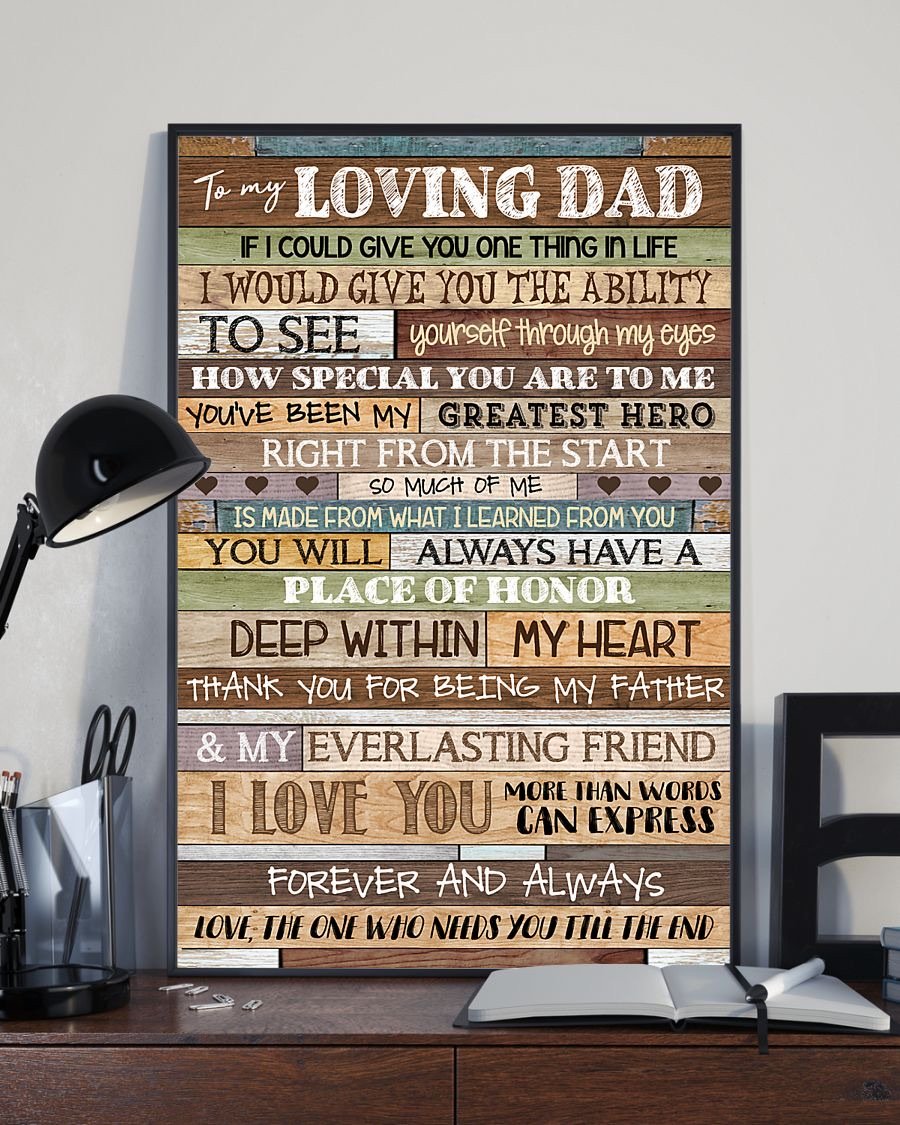 To My Dad Poster-A Loves Gift