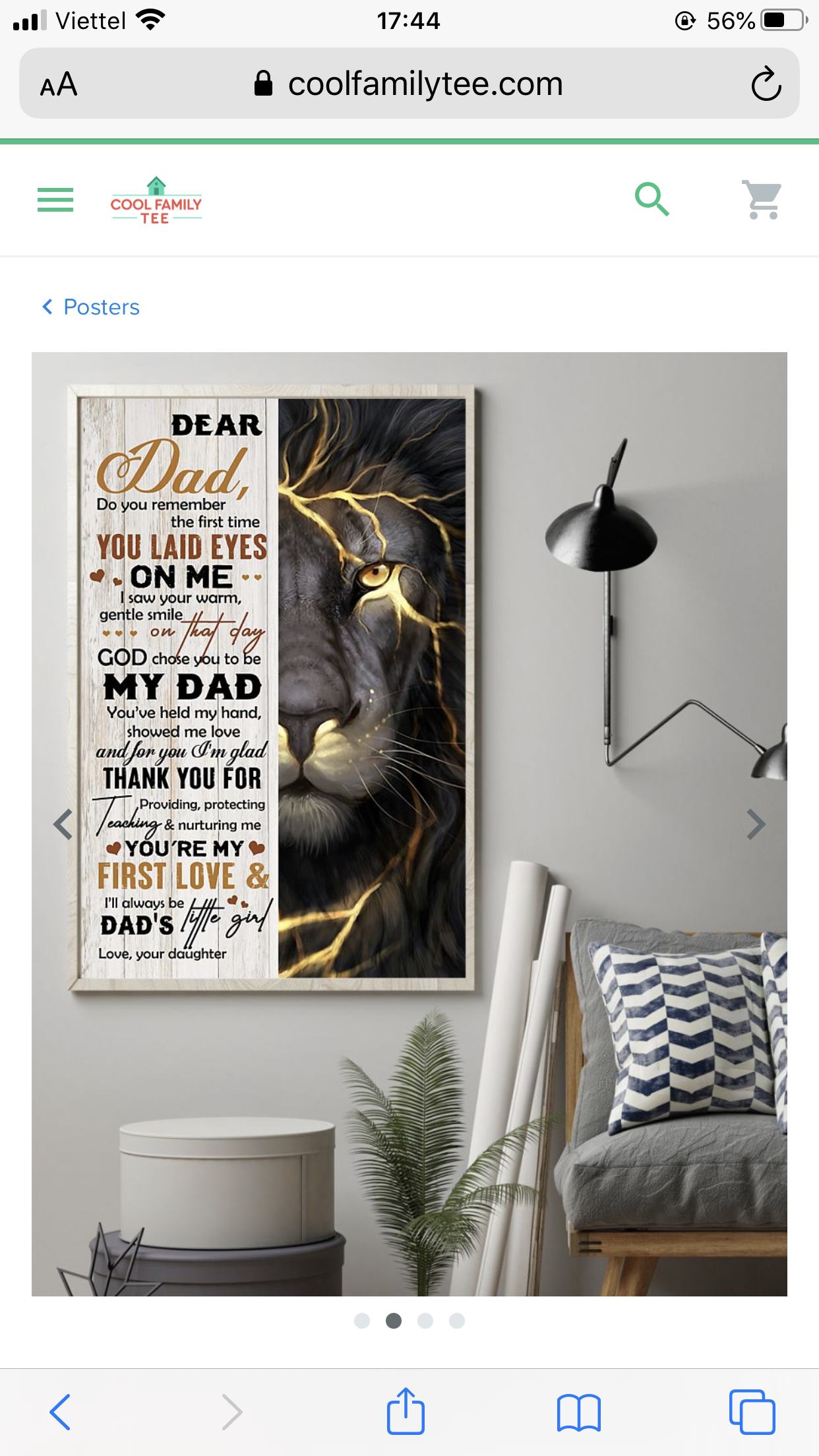 To My Dad Poster-A Loves Gift