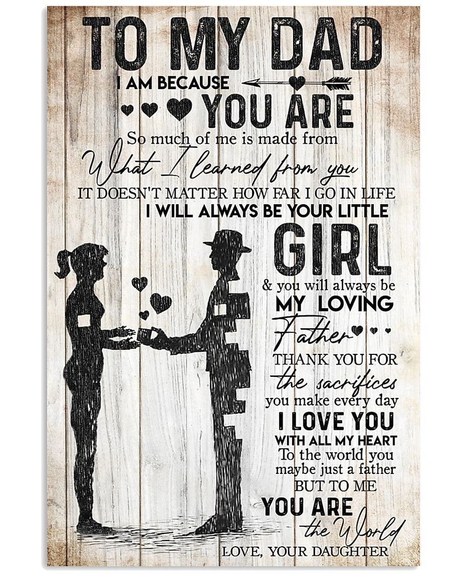 To My Dad Poster-A Loves Gift