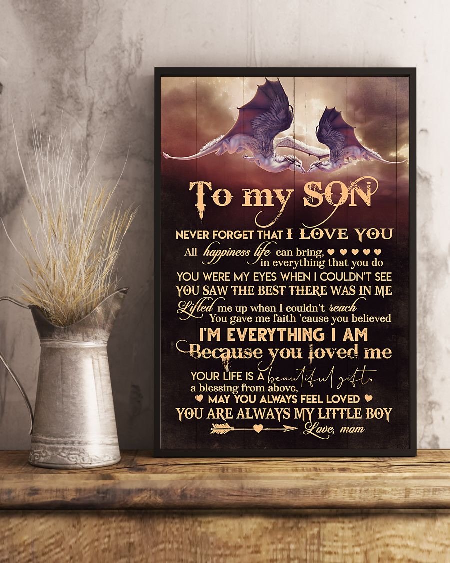 To My Son Poster - Great Gifts For Your Son-A Loves Gift