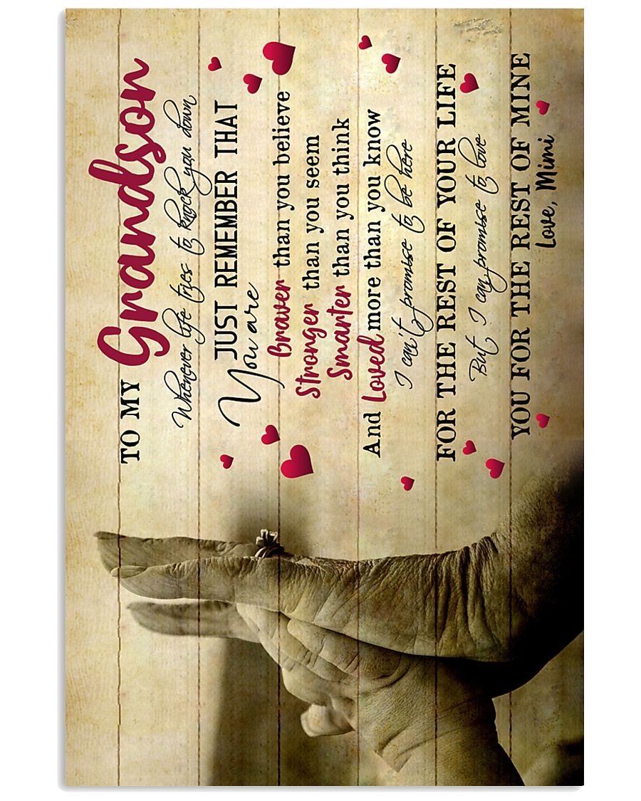 To My Grandson Poster-A Loves Gift