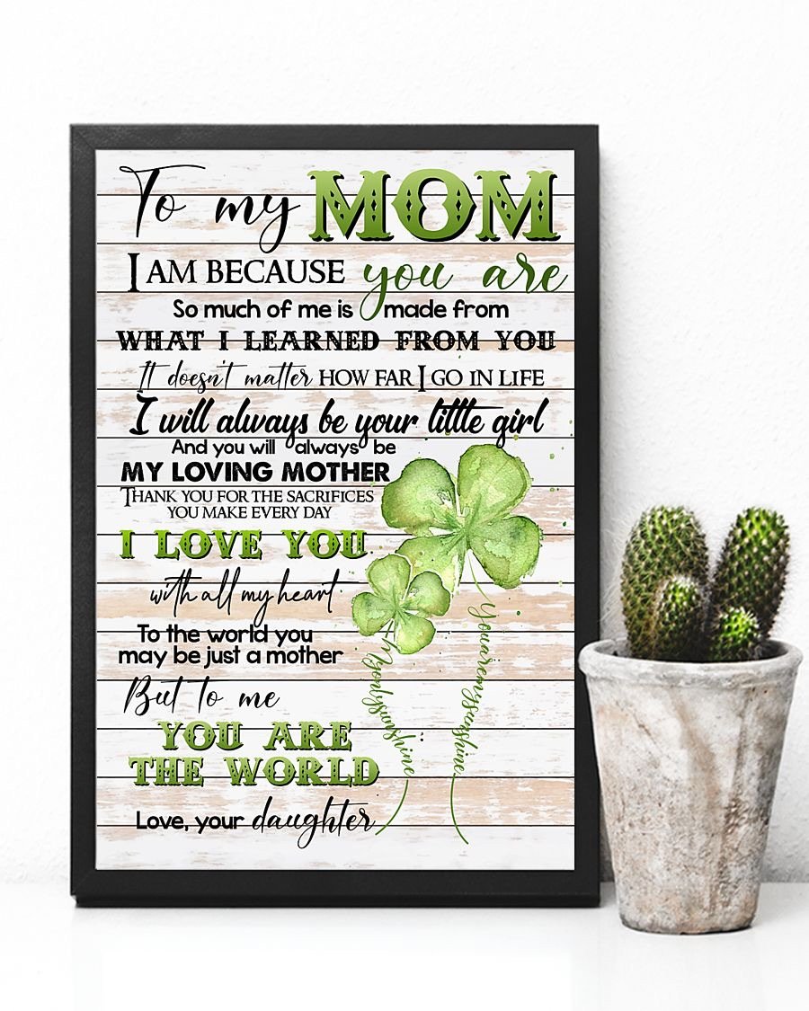 To My Mom Poster-A Loves Gift