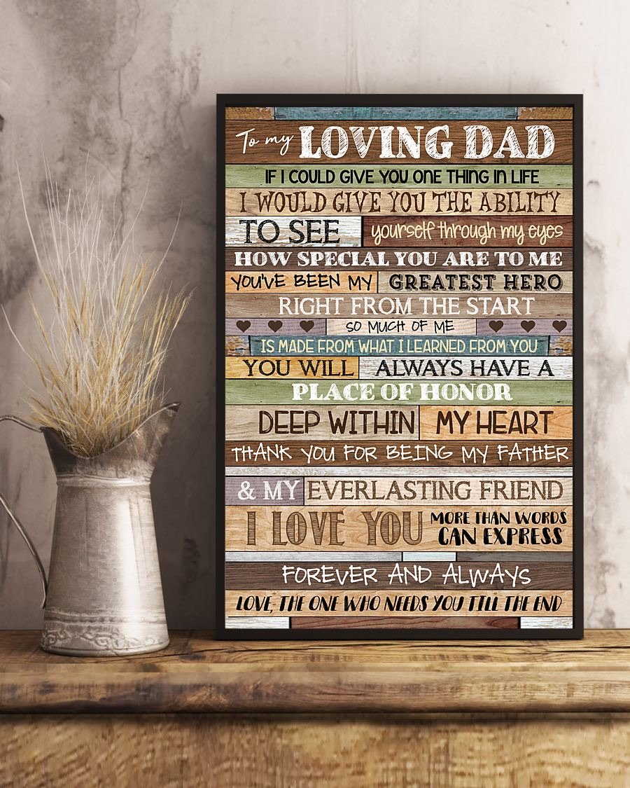 To My Dad Poster-A Loves Gift